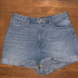 High Waisted Jean Shorts